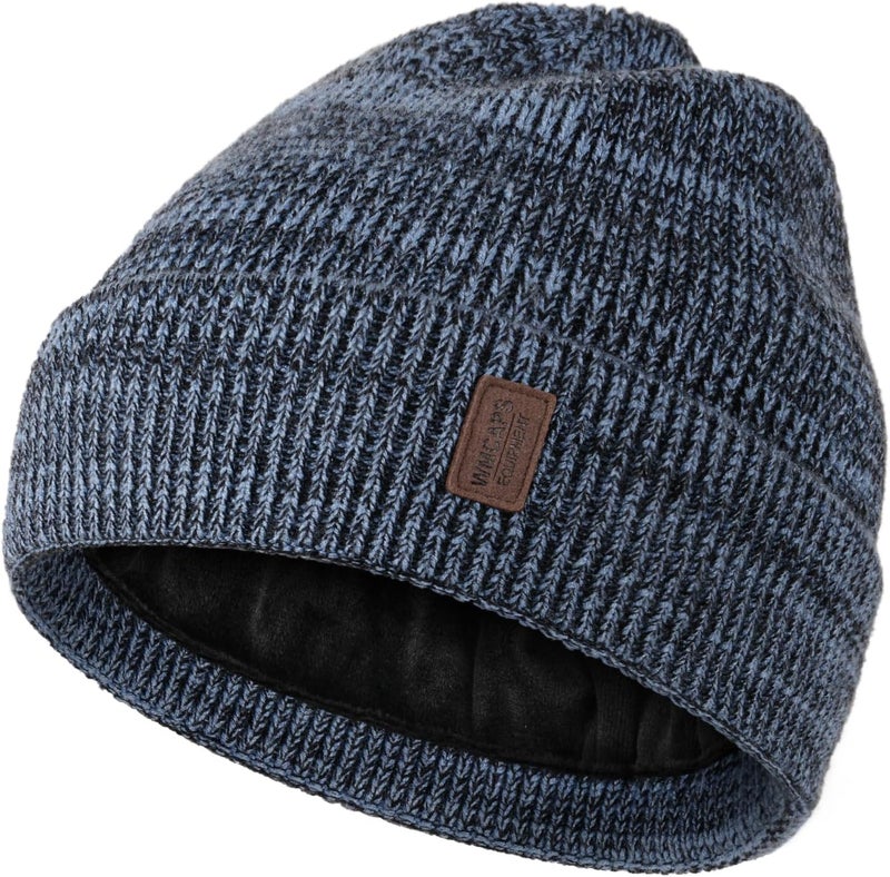 Wmcaps Winter Beanie for Men Women, Fleece Lined Beanie Soft Warm Knit Hat Ski Stocking Cuffed Cap - Image 1